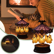 Halloween Enchanted Lamp 🎃 | Portable Night Light with Gothic Glow !