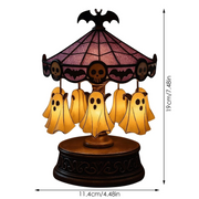 Halloween Enchanted Lamp 🎃 | Portable Night Light with Gothic Glow !
