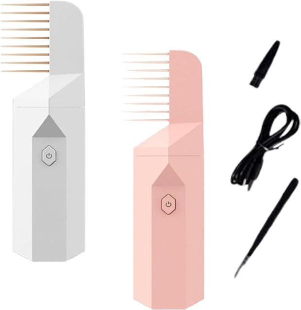 ✨ Electric Bakhoor Hair Burner Comb 🌹 | 2-in-1 Fragrance & Styling 💨 | Portable Aromatherapy Incense Burner 🔥