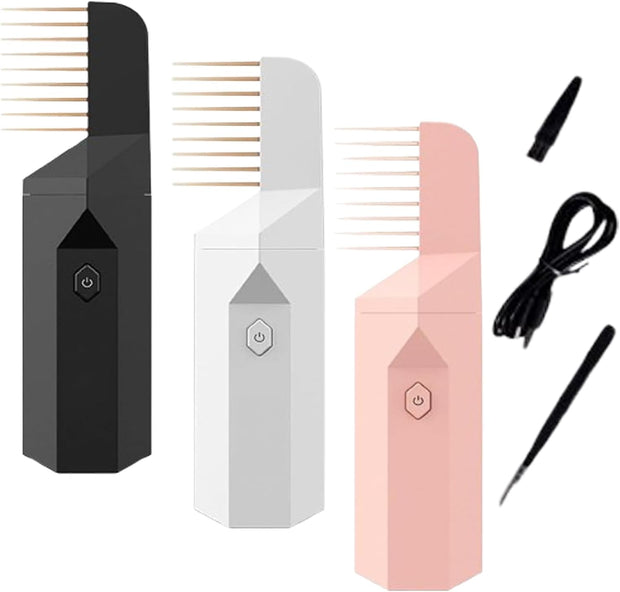 ✨ Electric Bakhoor Hair Burner Comb 🌹 | 2-in-1 Fragrance & Styling 💨 | Portable Aromatherapy Incense Burner 🔥
