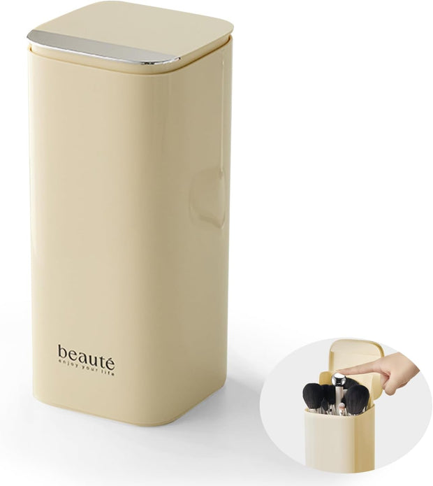 💄 Smart Glam Organizer – Automatic Lift Makeup Brush Holder