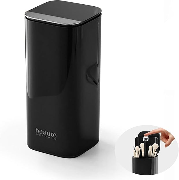 💄 Smart Glam Organizer – Automatic Lift Makeup Brush Holder