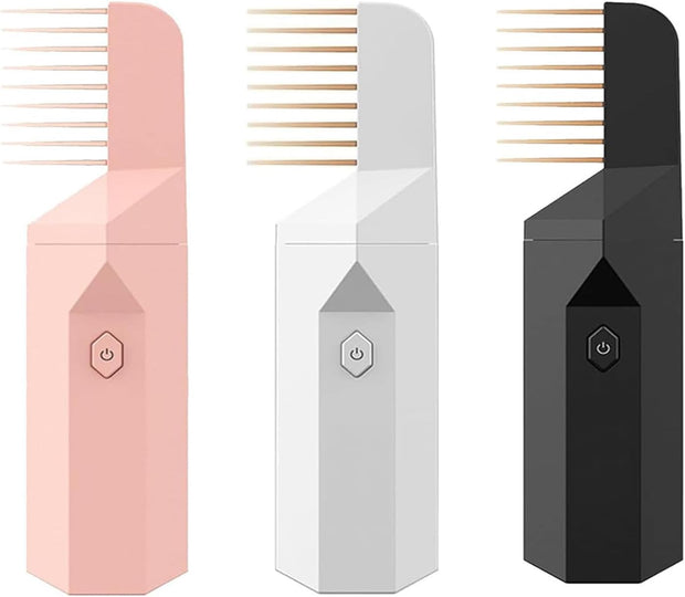 ✨ Electric Bakhoor Hair Burner Comb 🌹 | 2-in-1 Fragrance & Styling 💨 | Portable Aromatherapy Incense Burner 🔥
