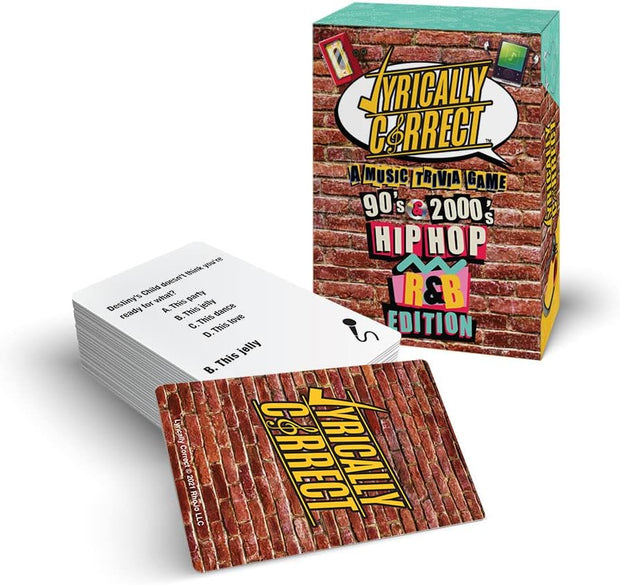 🏆 90s & 2000s Hip-Hop & R&B Trivia Edition – Classic Lyrics & Challenge Cards Game