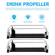Mini Fridge Soda Can Organizer Rack – 2 Pack Self-Pushing Beverage Dispenser