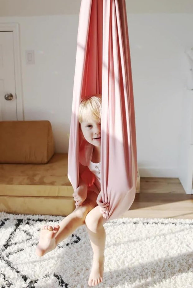 🏠 Indoor & Outdoor Sensory Swing – Relax, Spin & Play with Double-Layer Cotton Comfort! 💫
