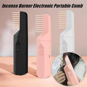 ✨ Electric Bakhoor Hair Burner Comb 🌹 | 2-in-1 Fragrance & Styling 💨 | Portable Aromatherapy Incense Burner 🔥