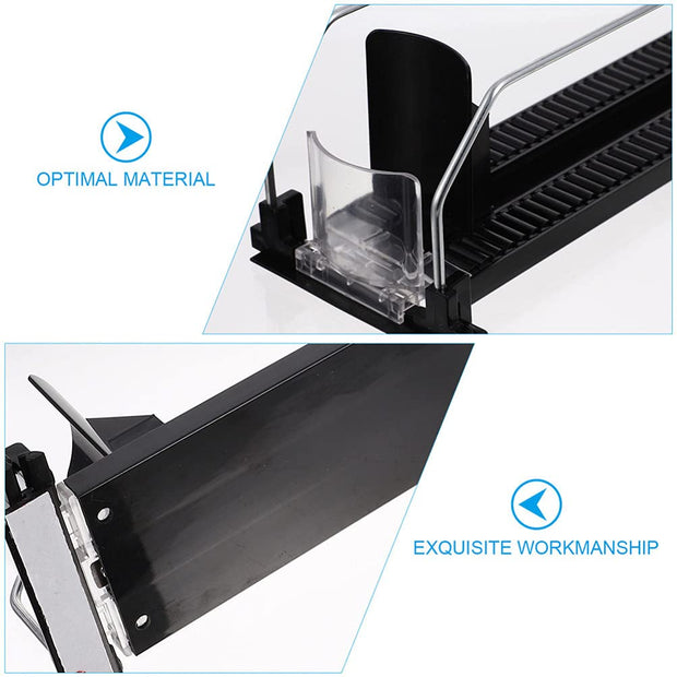 Mini Fridge Soda Can Organizer Rack – 2 Pack Self-Pushing Beverage Dispenser