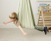 🏠 Indoor & Outdoor Sensory Swing – Relax, Spin & Play with Double-Layer Cotton Comfort! 💫