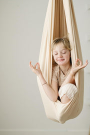 🏠 Indoor & Outdoor Sensory Swing – Relax, Spin & Play with Double-Layer Cotton Comfort! 💫