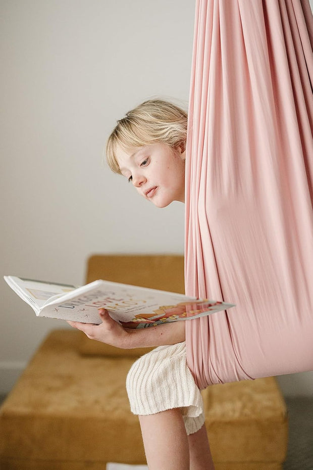 🏠 Indoor & Outdoor Sensory Swing – Relax, Spin & Play with Double-Layer Cotton Comfort! 💫