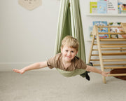 🏠 Indoor & Outdoor Sensory Swing – Relax, Spin & Play with Double-Layer Cotton Comfort! 💫