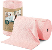 Microfiber Cleaning Cloth Roll – 75-Pack Tear-Off Towels | Reusable, Scratch-Free Dishcloth