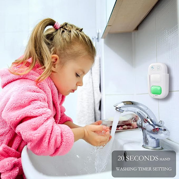 Kids Toothbrush & Handwashing Timer – LED Color Light Battery Powered Bathroom Trainer