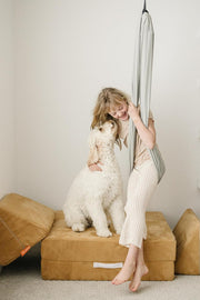 🏠 Indoor & Outdoor Sensory Swing – Relax, Spin & Play with Double-Layer Cotton Comfort! 💫