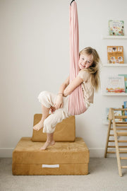 🏠 Indoor & Outdoor Sensory Swing – Relax, Spin & Play with Double-Layer Cotton Comfort! 💫