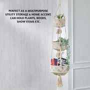 🌿 Macrame Storage for Fruits, Veggies & Plants ！