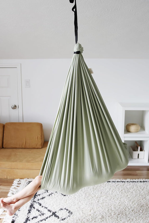 🏠 Indoor & Outdoor Sensory Swing – Relax, Spin & Play with Double-Layer Cotton Comfort! 💫