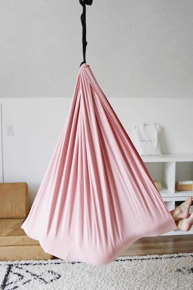 🏠 Indoor & Outdoor Sensory Swing – Relax, Spin & Play with Double-Layer Cotton Comfort! 💫