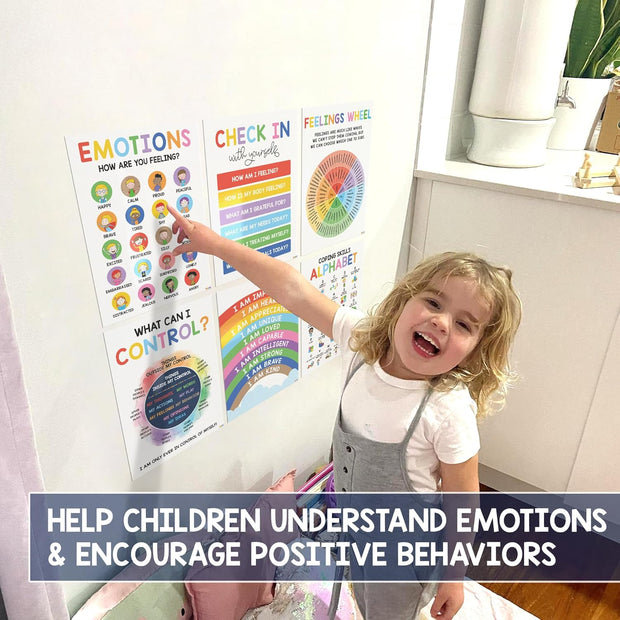 Calm Corner Classroom Posters – 12-Pack Emotional Regulation Wall Décor