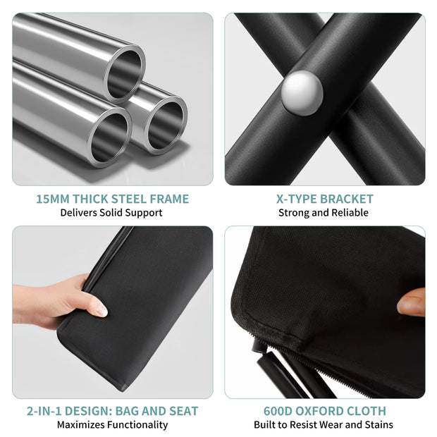 Fold, Pack, Go – The Ultimate Travel Stool!