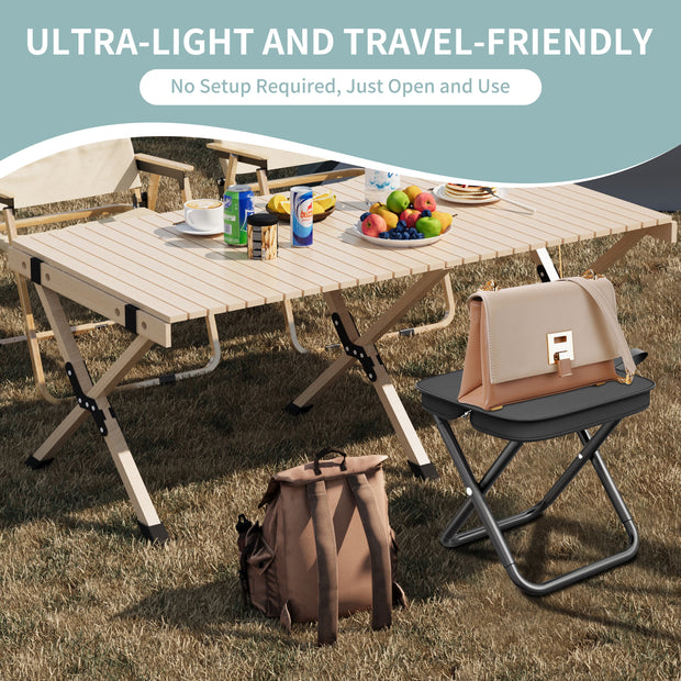 Fold, Pack, Go – The Ultimate Travel Stool!