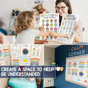Calm Corner Classroom Posters – 12-Pack Emotional Regulation Wall Décor