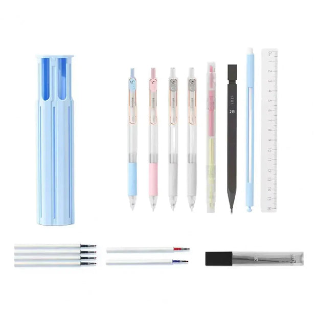 Hexagonal Pencil Case – One-Click Portable Stationery Organizer