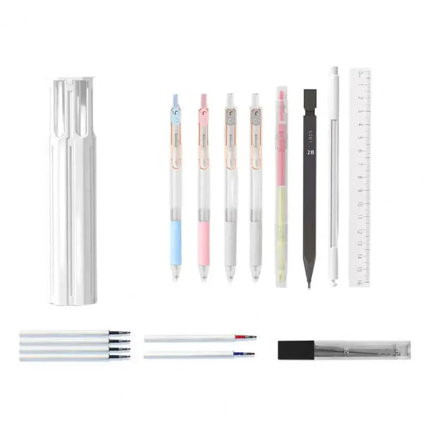 Hexagonal Pencil Case – One-Click Portable Stationery Organizer