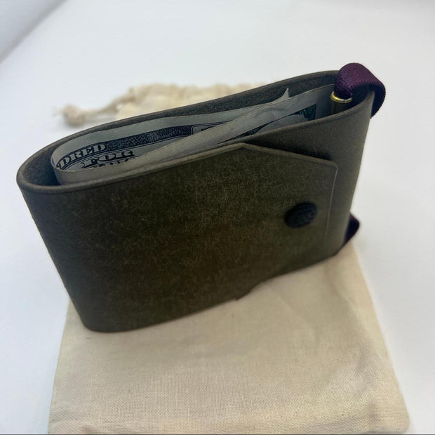 Cash Wrap Wallet – Minimalist Leather Money Holder