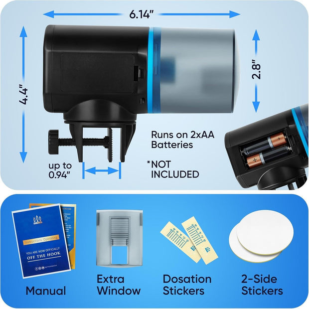 Automatic Fish Feeder – 2025 Smart Feeder with Timer for Aquariums & Ponds
